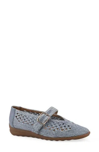Cliffs By White Mountain Cordette Woven Mary Jane Flat In Gray