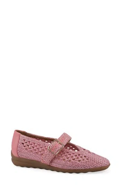 Cliffs By White Mountain Cordette Woven Mary Jane Flat In Pink