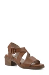 Cliffs By White Mountain Cordovan Heeled Sandal In Whiskey/burnished/smooth