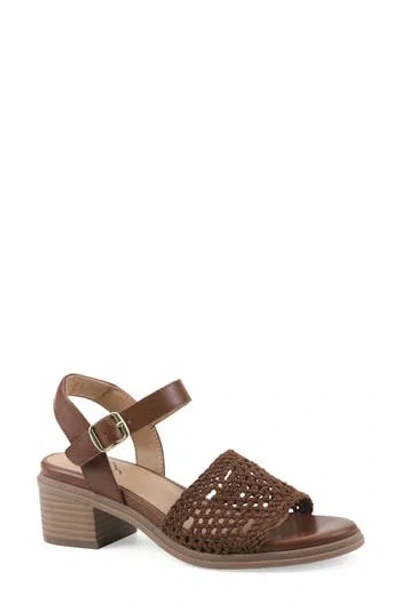 Cliffs By White Mountain Cortland Block Heel Sandal In Brown