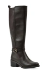 Cliffs By White Mountain Custard Tall Boot In Dark Brown Smooth