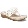 Cliffs By White Mountain Cynthia Thong Comfort Sandal In White