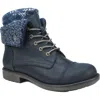 Cliffs By White Mountain Duena Womens Faux Fur Outdoors Booties In Blue
