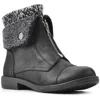 Cliffs By White Mountain Duette Womens Faux Leather Cozy Booties In Multi