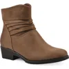 Cliffs By White Mountain Durbon Scrunch Boot In Light Brown Fabric