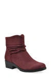 Cliffs By White Mountain Durbon Scrunch Bootie In Burgundy