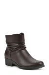 Cliffs By White Mountain Durbon Scrunch Bootie In Dk Brown/smooth