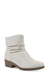 Cliffs By White Mountain Durbon Scrunch Bootie In Winter White Smooth