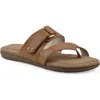 Cliffs By White Mountain Fancify Toe Loop Sandal In Natural Burnished Smooth