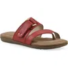 Cliffs By White Mountain Fancify Toe Loop Sandal In Red Burnished Smooth