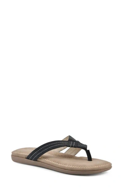 Cliffs By White Mountain Fateful Flip Flop In Black/ Nubuck