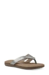 Cliffs By White Mountain Fateful Flip Flop In Silver Smooth
