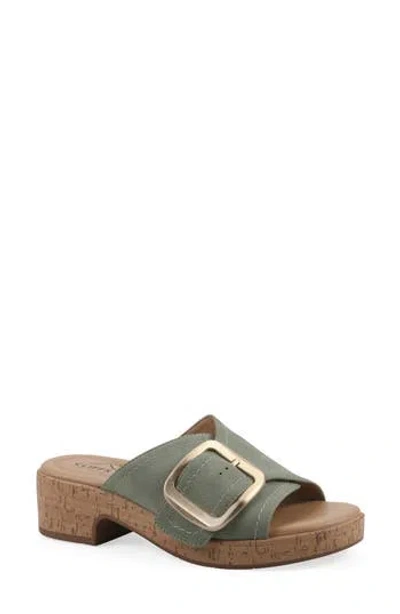 Cliffs By White Mountain Filipia Block Heel Sandal In Gray