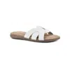 Cliffs By White Mountain Fortunate Woven Sandal In White