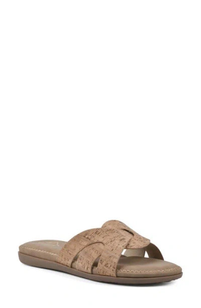 Cliffs By White Mountain Fortunate Woven Sandal In Brown