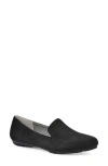 Cliffs By White Mountain Gallant Loafer In Black Suedette