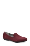 Cliffs By White Mountain Gallant Loafer In Burgundy Suedette