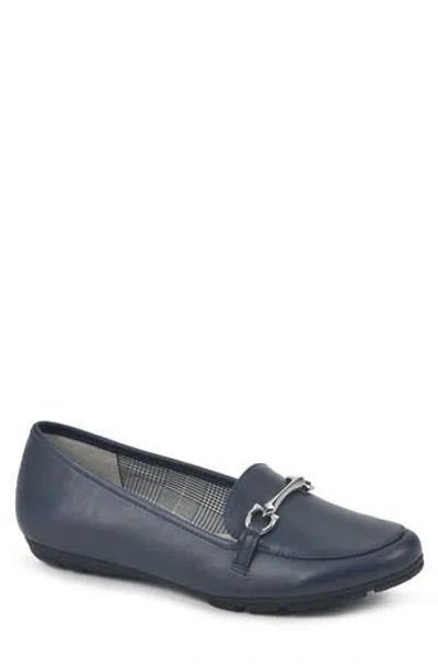Cliffs By White Mountain Glowing Bit Loafer In Navy/smooth