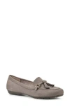 Cliffs By White Mountain Gush Tassel Loafer In Gray