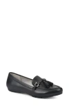 Cliffs By White Mountain Gush Tassel Loafer In Black/smooth