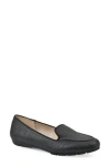 Cliffs By White Mountain Gutsy Woven Loafer In Black Raffia Pu