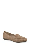 Cliffs By White Mountain Gutsy Woven Loafer In Tan Raffia Pu