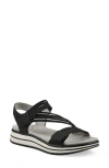 Cliffs By White Mountain Hapford Sandal In Black Nubuck