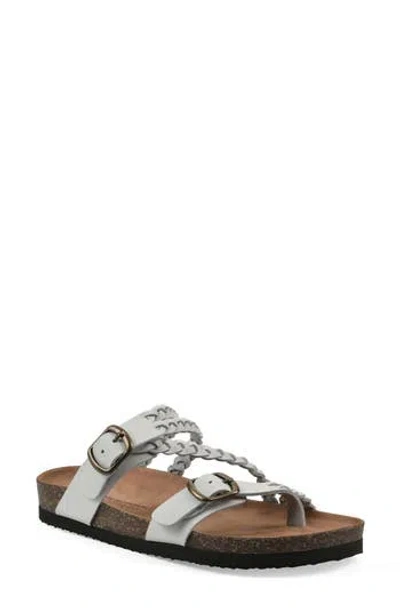 Cliffs By White Mountain Haziest Sandal In White Leather