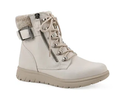 Cliffs By White Mountain Hearten Hiker Bootie In Off White