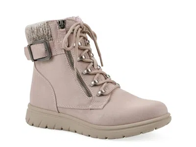Cliffs By White Mountain Hearten Hiker Bootie In Pale Pink