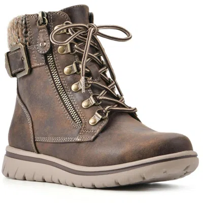 Cliffs By White Mountain Hearty Womens Ankle Outdoors Combat & Lace-up Boots In Multi