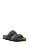 Cliffs By White Mountain Hey Hey Slide Sandal In Dark Blue