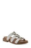 Cliffs By White Mountain Koala Slide Sandal In White Smooth