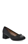 Cliffs By White Mountain Lately Round Toe Pump In Black Shimmer Fabric
