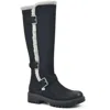 Cliffs By White Mountain Merritt Womens Faux Fur Lug Sole Knee-high Boots In Multi