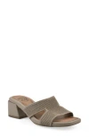 Cliffs By White Mountain Milled Sandal In Gold Fabric