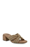 Cliffs By White Mountain Mills Block Heel Sandal In Dark Natural