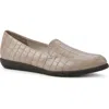 Cliffs By White Mountain Mint Pointed Toe Loafer In Light Taupe/print