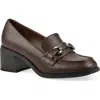 Cliffs By White Mountain Nacho Block Heel Pump In Mocha Smooth