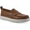 Cliffs By White Mountain Nonna Penny Loafer In Dark Tan Burnished Smooth