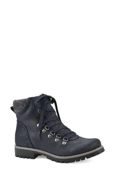 Cliffs By White Mountain Primed Lace-up Boot In Dark Navy/fabric