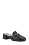 Cliffs By White Mountain Quin Womens Embellished Faux Leather Loafer Heels In Black/grainy