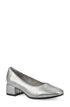 Cliffs By White Mountain Quintesa Pump In Silver Metallic Smooth