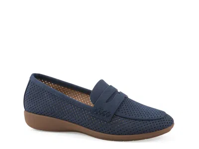 Cliffs By White Mountain Samson Penny Loafer In Blue