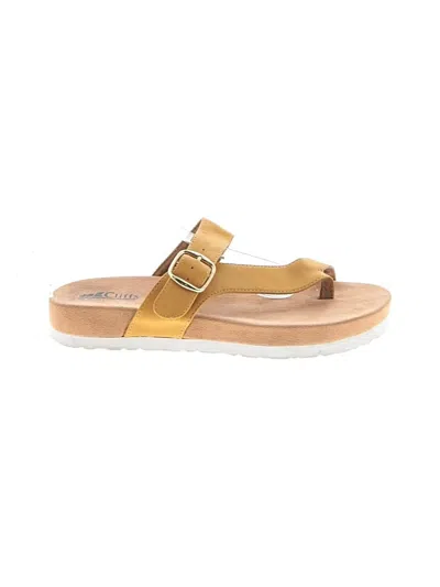 Pre-owned Cliffs By White Mountain Sandals In Yellow
