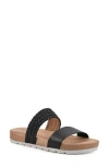 Cliffs By White Mountain Tahlie Womens Slide Sandals In Black/smooth