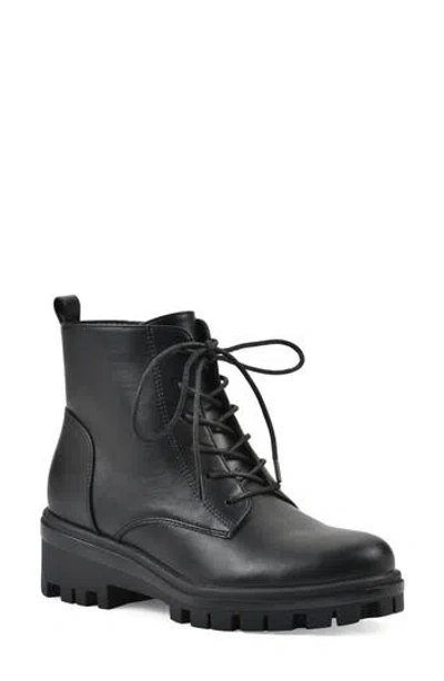 Cliffs By White Mountain Tappy Lug Sole Boot In Black Smooth