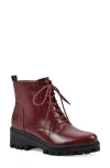 Cliffs By White Mountain Tappy Lug Sole Boot In Cordovan Patent