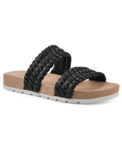 CLIFFS BY WHITE MOUNTAIN THANKFUL WOVEN STRAP SANDALS