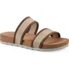 Cliffs By White Mountain Tropical Slide Sandal In Brown Smooth